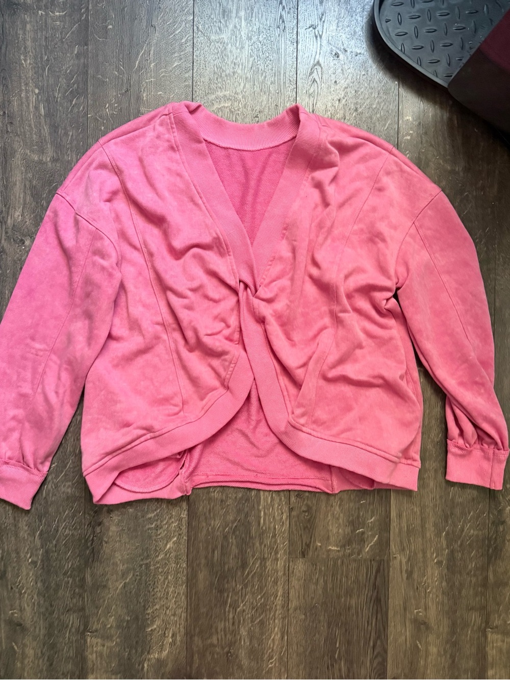 Pink Women's Twist-Front Sweater Cardigan